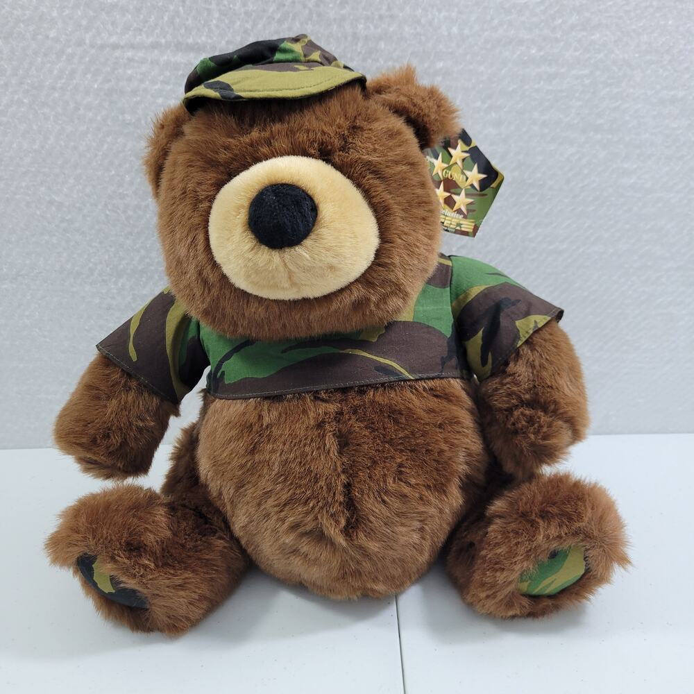 Gund Exclusive Army, Airforce Bear Name is Bravo Charlie Stuff Animal 9823-2PL1